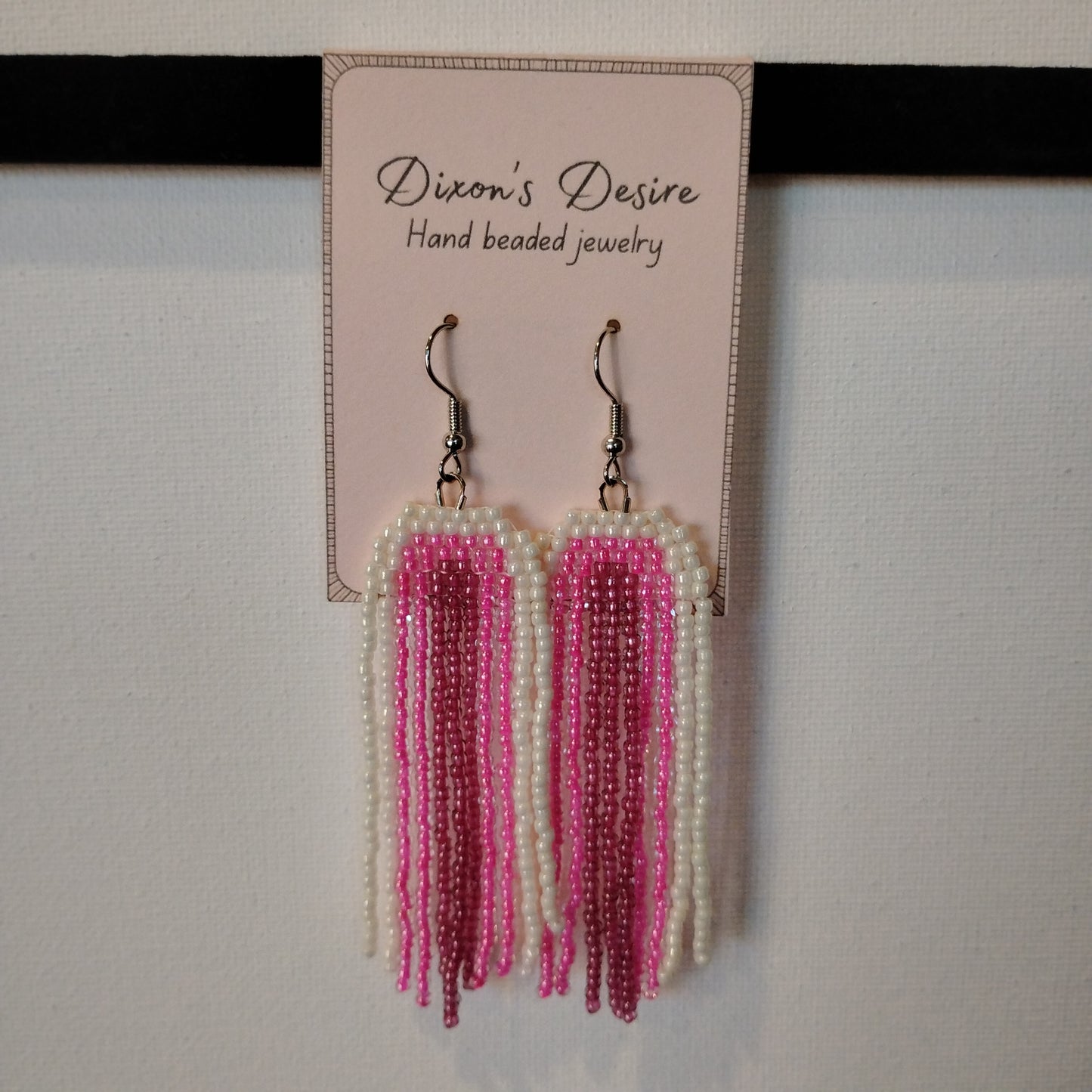 Fringe Hand Beaded Earring