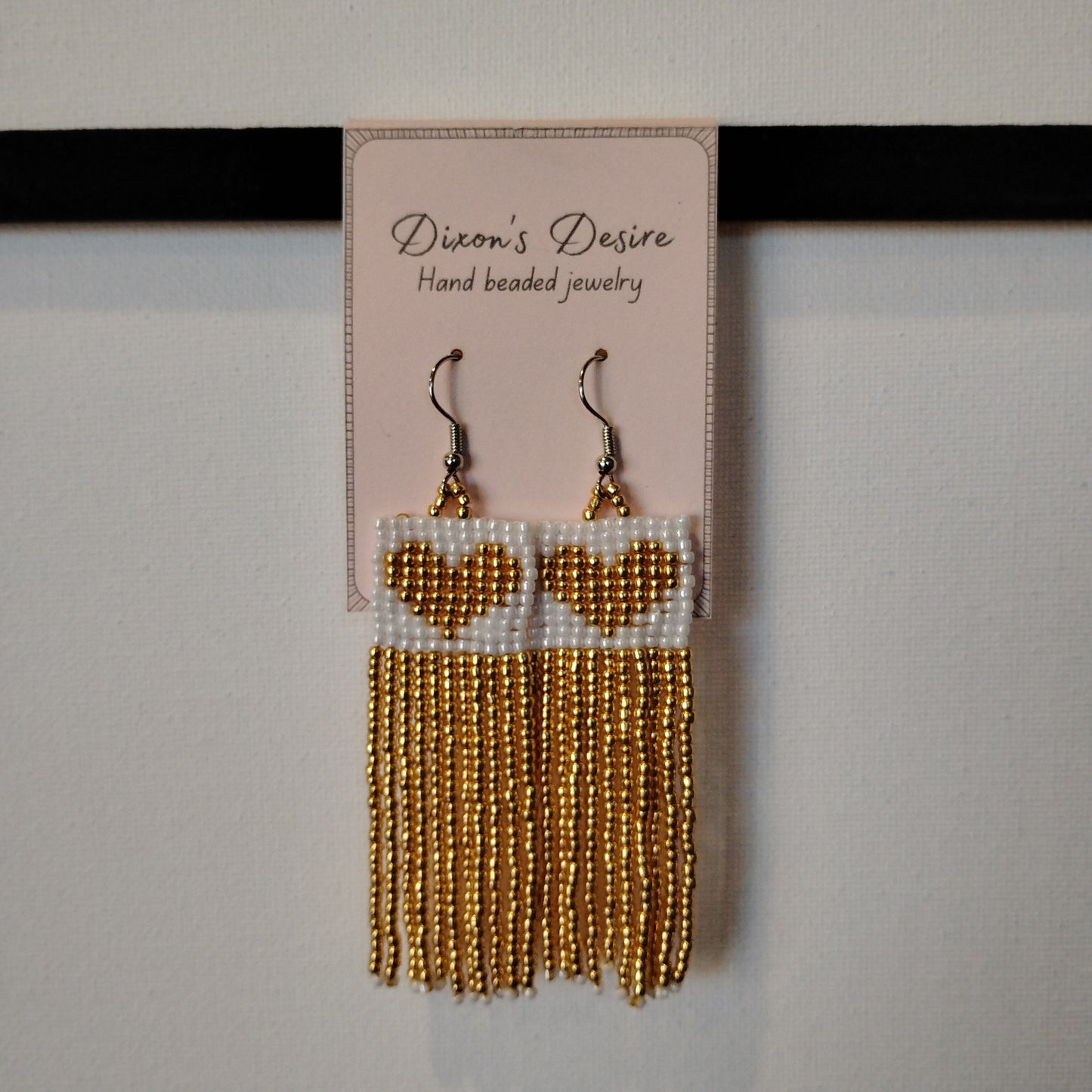 Fringe Heart Earrings