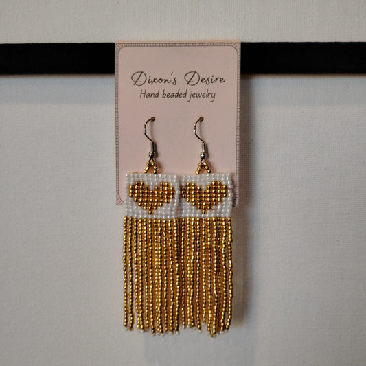 Fringe Heart Earrings