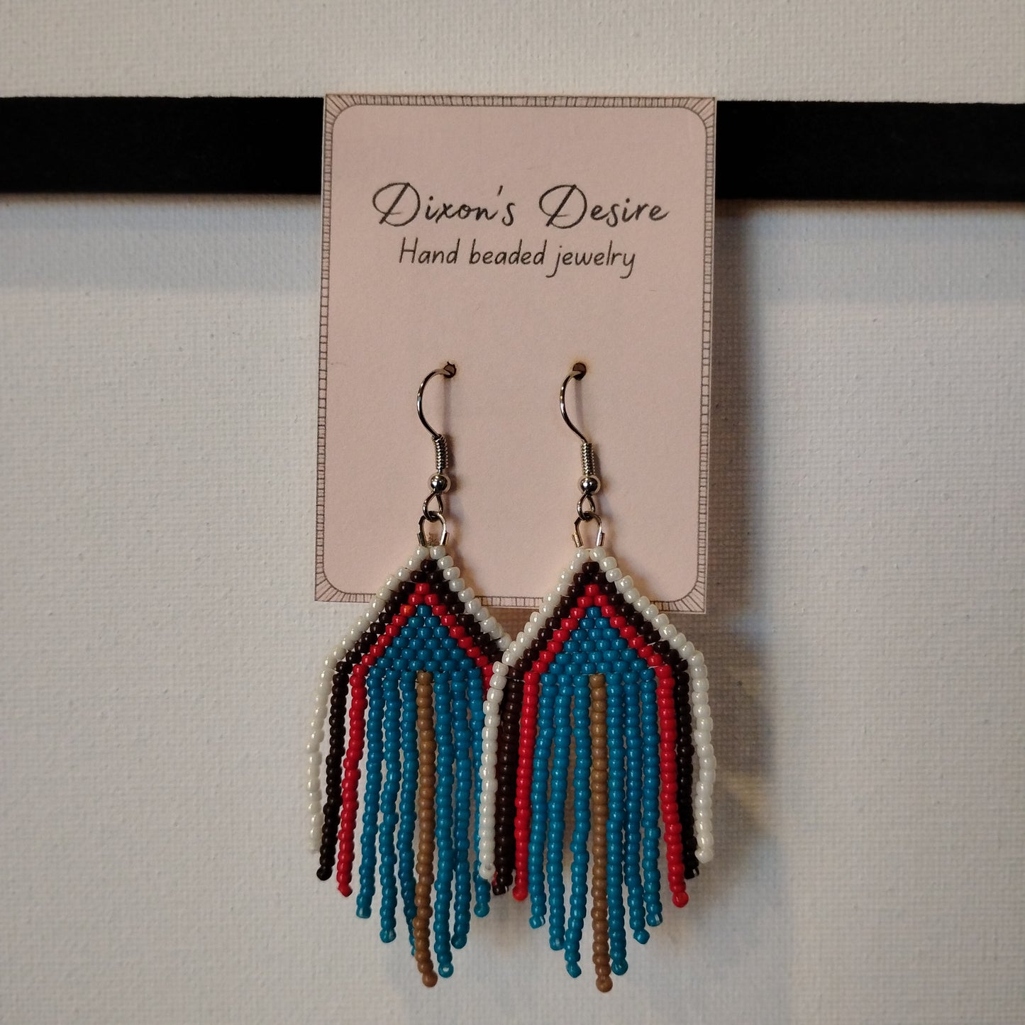 Fringe Hand Beaded Earring