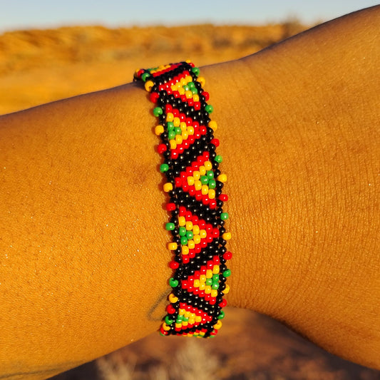 Rasta Bracelet Hand Beaded