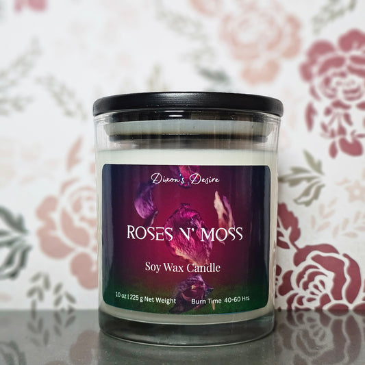 Roses N' Moss Soy Wax Candle