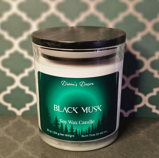 Black Musk Soy Wax Candle